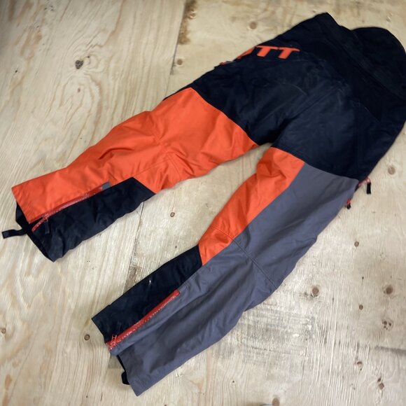 Y2K Scott Waterproof Snowmobile Ski Pants Racing Neon Orange Motorsport Men Sz M - Picture 12 of 16